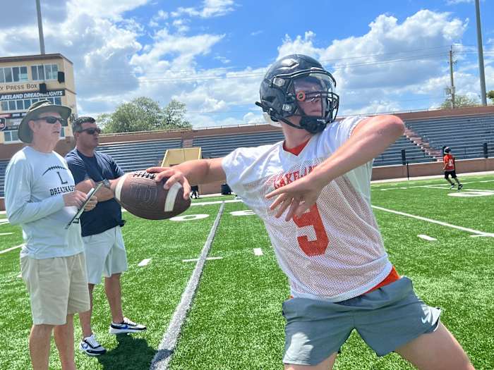 Zach Pleuss Quarterback Lakeland (Fla.) Dreadnaughts 2023